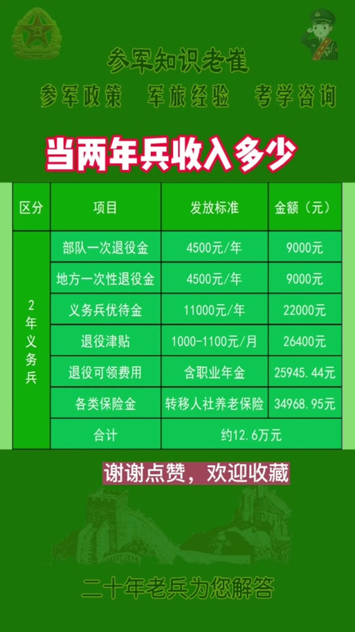 關(guān)于義務(wù)兵兩年能拿多少錢的全面解析，全面解析，義務(wù)兵兩年收入概覽